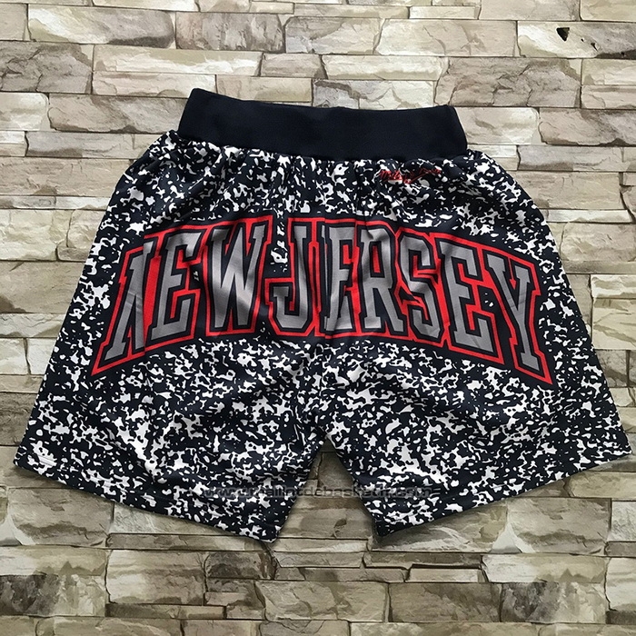 Short Brooklyn Nets Mitchell & Ness 1977 Noir
